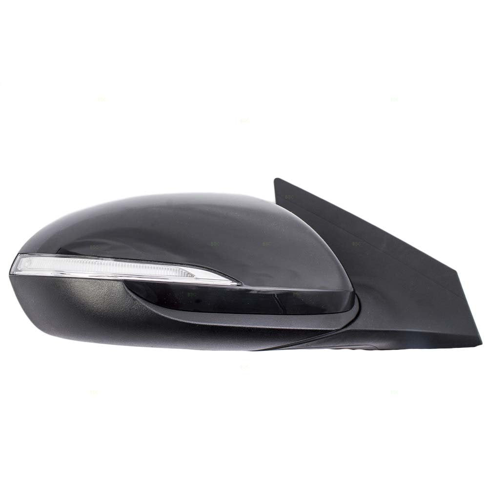 Brock Replacement Passengers Power Side View Mirror Heated W/Signal & Blind Spot Detection Compatible With 17-18 Elantra Sedan H
