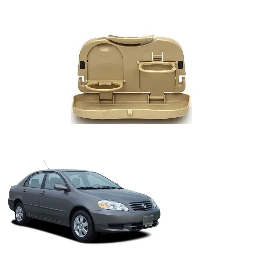 Stylish Foldable Compact Car Back Seat Tray for Food/Drinks/Cup/Bottle Holder Universal Pack of 1 Suitable for Corolla