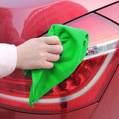 3NH 50Pcs Towel Cloth Green Soft Car Home Wash Micro Fiber Auto Cleaning Absorbent