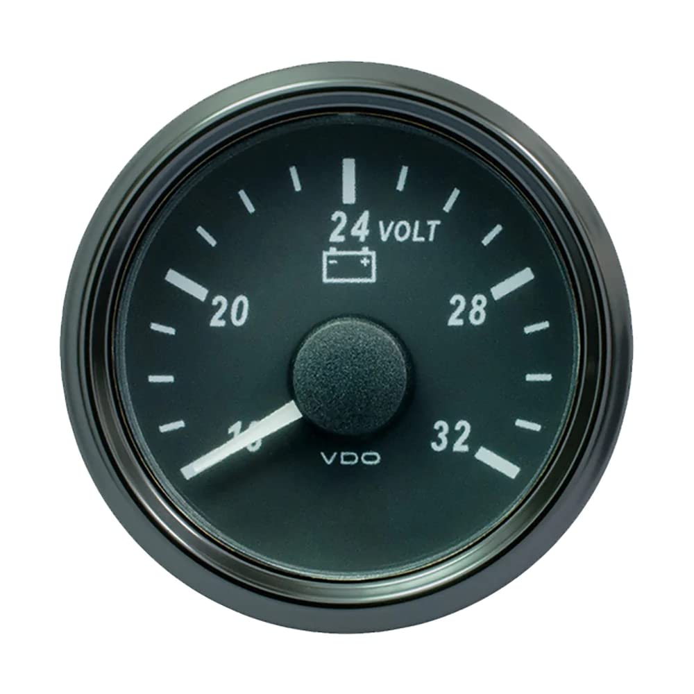 Vdo Singleviu 52Mm (2-1/16'') Voltmeter F/24V Systems - 32V