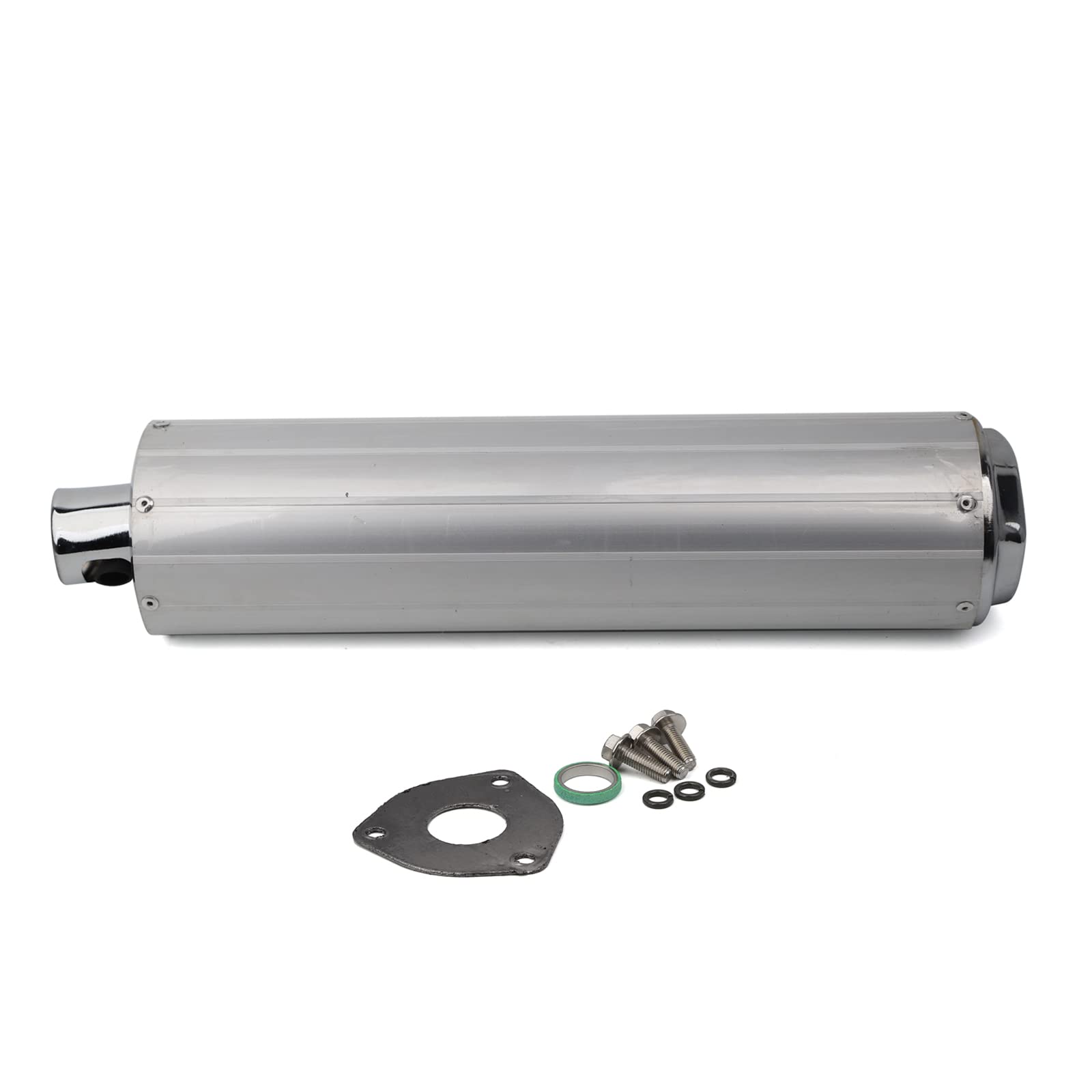 Minho Motorcycle Exhaust Muffler Silencer Pipe Fit For Chinese Gy6 Scooter Mopeds Jonway 125Cc 150Cc