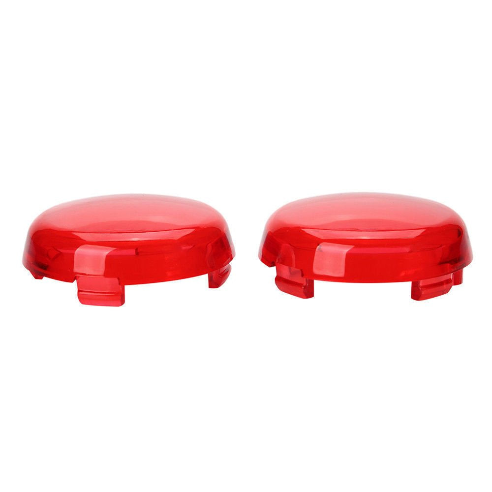 Zytc Red Harley Turn Signal Lens Covers Lenses Pack Of 2