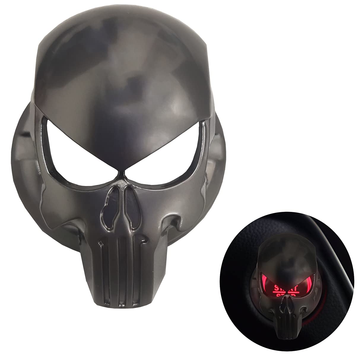 Car Engine Start Stop Button Cover Punisher Push To Start Button Ignition Cover Anti-Scratch Universal Button Decoration Ring (1