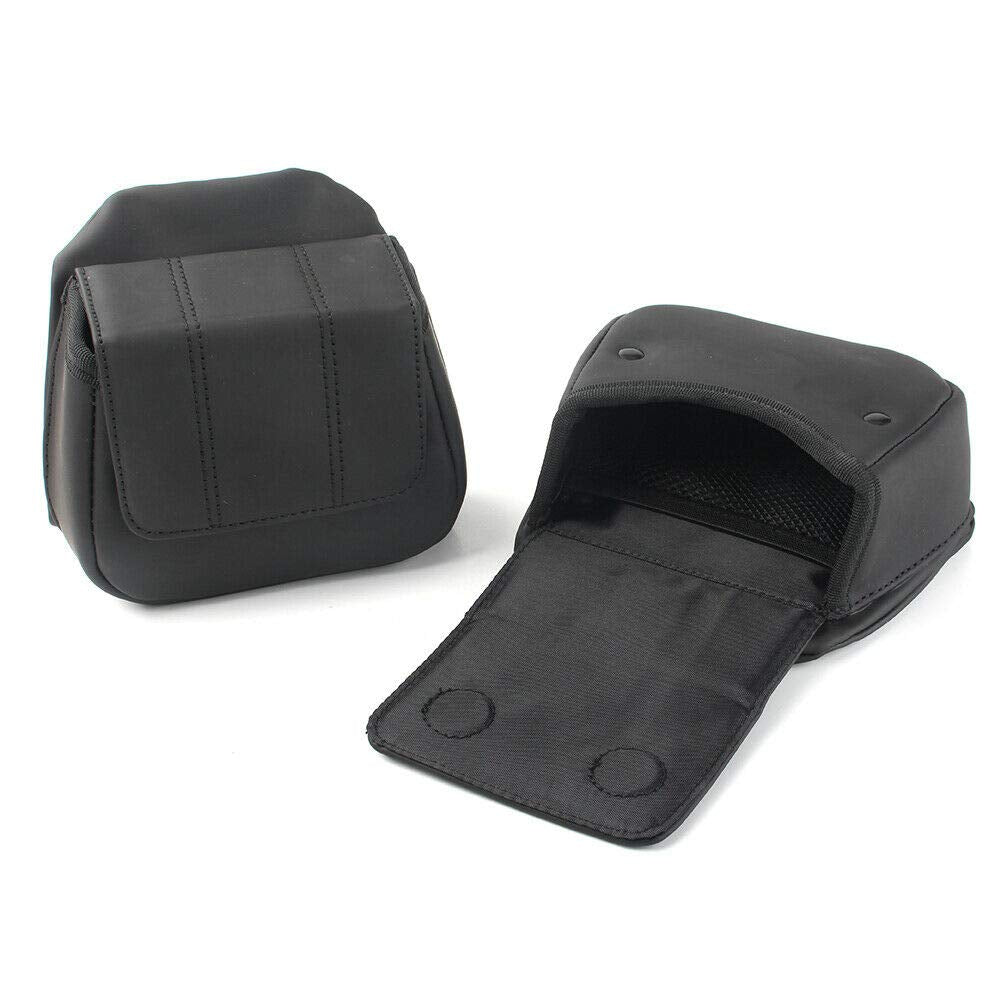 WOWTK Pair of Lower Fairing Panels Storage pouches,Fairing Lower Door Pockets fits for Harley Touring Road Glide Street Glide Tr