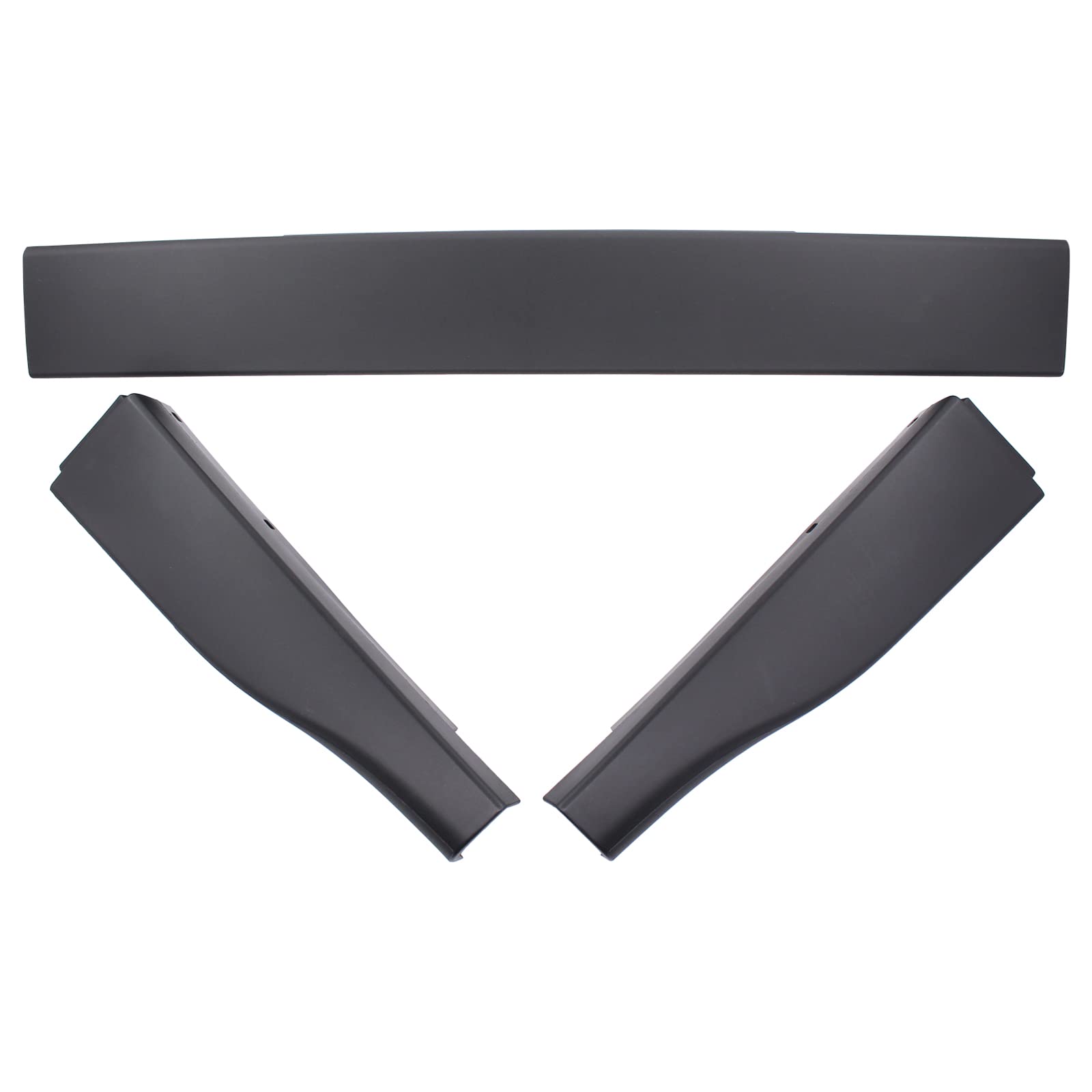 MOTOKU Set of 3 Flexible Step Tailgate Molding Trim Cap for Ford F-250 F-350 F-450 F-450 Super Duty 2008-2018