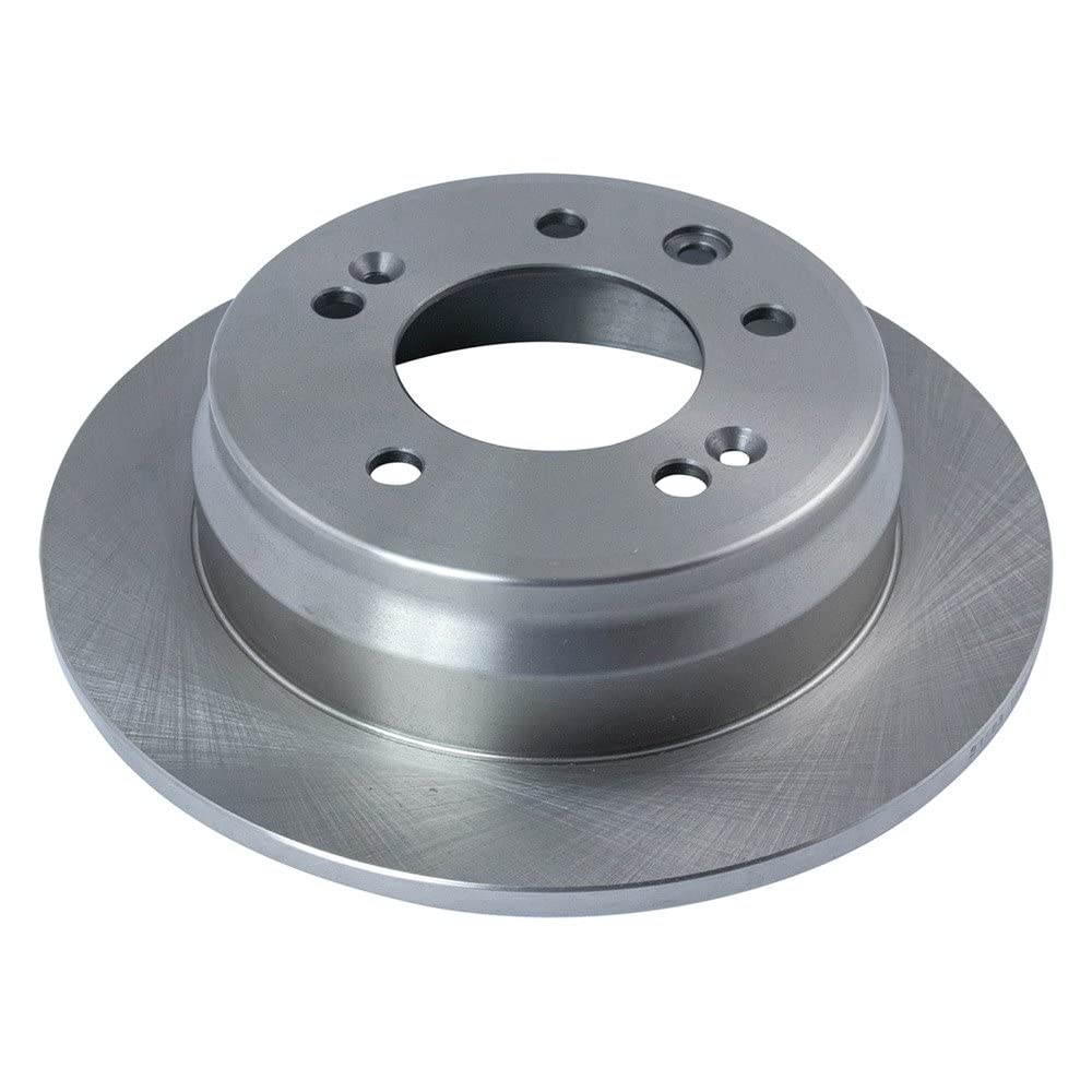 Trq Rear Brake Rotors Set Solid Compatible With 2010-2015 Hyundai Tucson 2011-2016 Kia Sportage