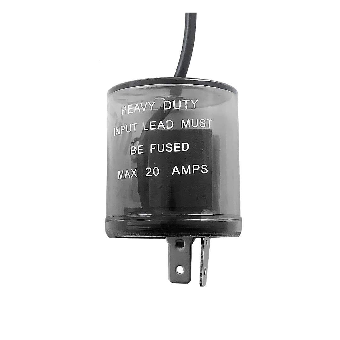 Amfrne 2 Pin Led Flasher, Led Compatible, Fix Turn Signal & Hazard Warn Hyper Flash Flasher, 2 Prong Heavy Duty 12V Led Flasher