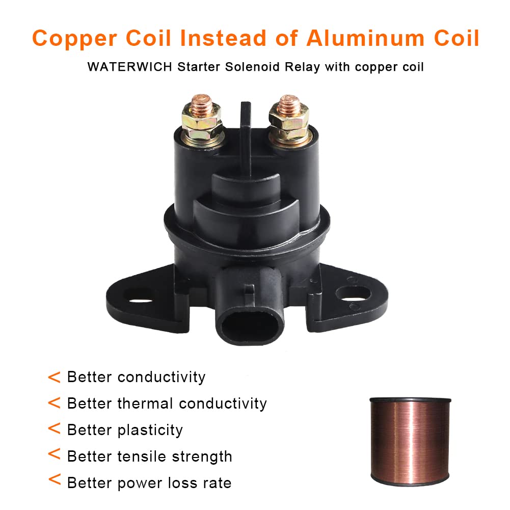 WATERWICH Starter Solenoid Relay Compatible with Seadoo GTX XP Sportster Gsx 278-001-802 Rxp GTX GTI Explorer Islandia Speedster