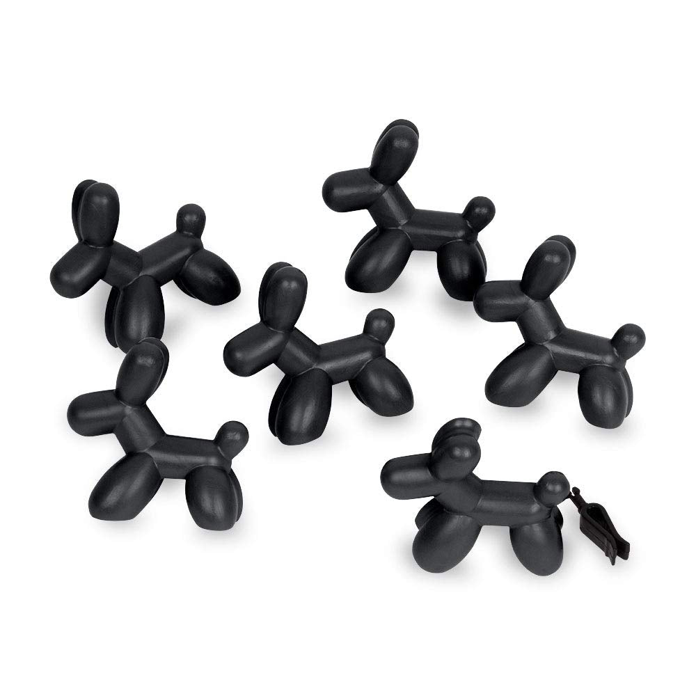 Little Pup 96605-6PK Black Velvet Scent, Car Air Freshener, Clips to A/C Air Vent, Alcohol-Free Fragrance Oil, Non-Hazardous and