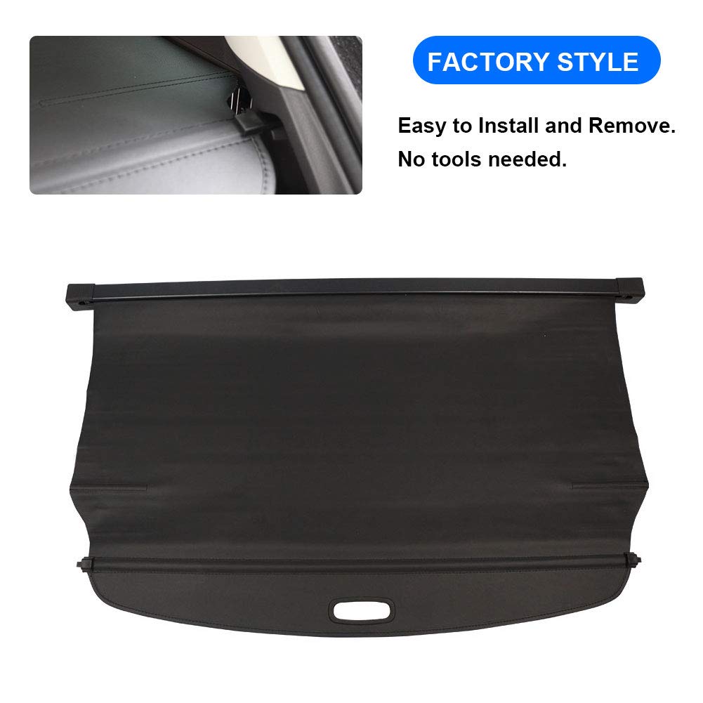 Boparauto Cargo Cover For Kia Sportage Accessories 2017 2018 2019 2020 2021 2022 Rear Black Trunk Shade Luggage Security Cover