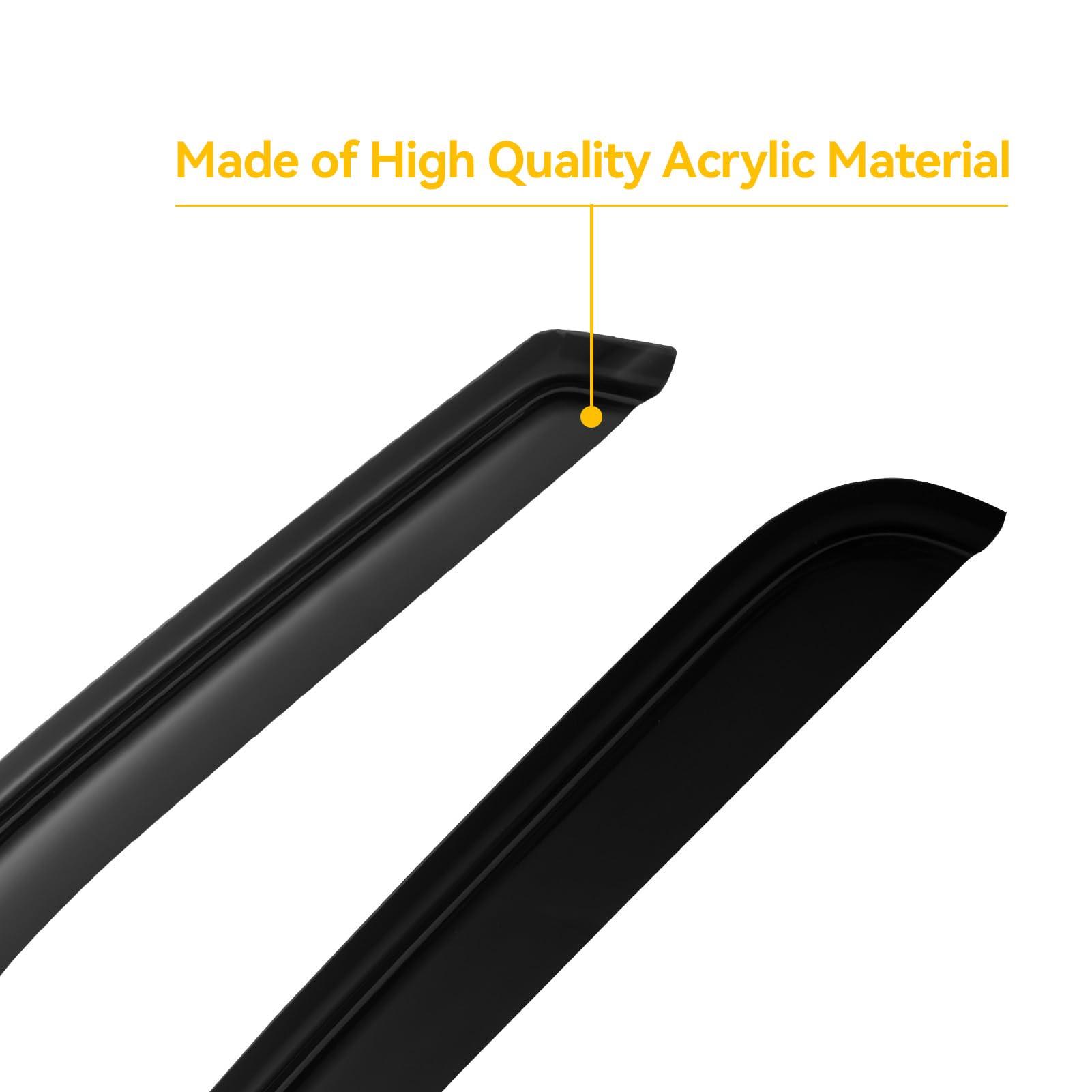 Window Rain Guards For 1999-2007 Sierra/Silverado 1500/2500/3500, Window Vent Visors Shade Wind Deflector 2000 2001 2002 2003 20