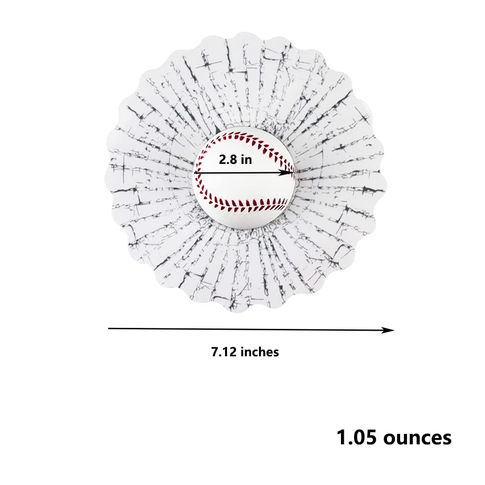 3D Prank Tricky Broken Glass Sticker Car Window Ball Hits Self Adhesive Funny Car Stickers (Baseball)