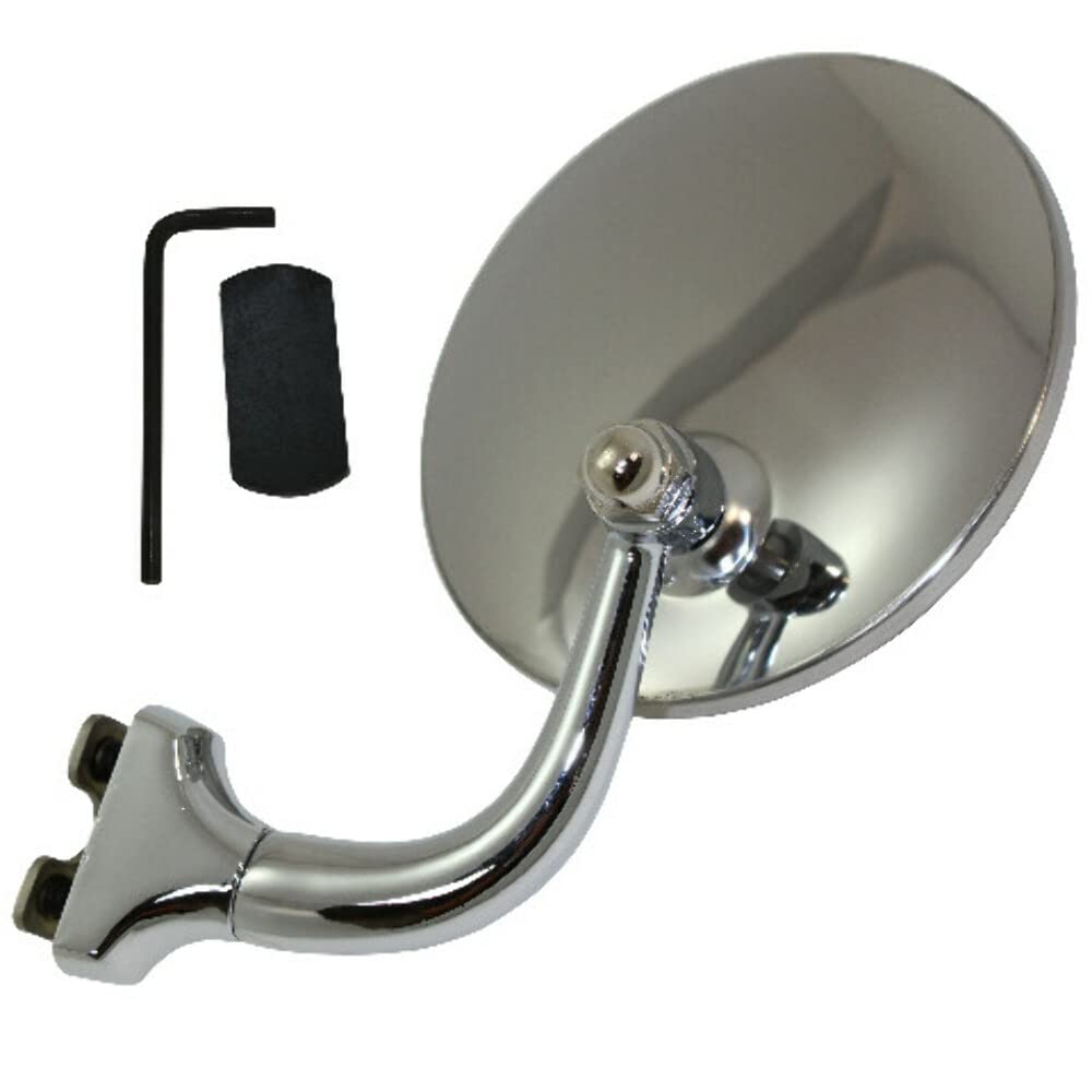 Street Rod 4'' Stainless Steel Universal Peep Mirror Left Or Right Door Chrome