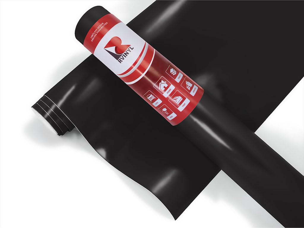 3M 2080 Series S12 Satin Black - 5Ft X 5Ft - 25Sq Ft - Dual Cast Car Wrap Vinyl Film And Controltac Air Release Adhesives - Bubb