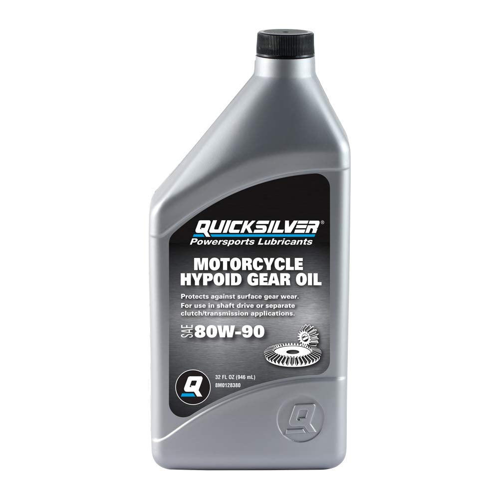 Quicksilver 8M0128380 80W-90 Motorcycle Hypoid Gear Oil - 1 Qt.