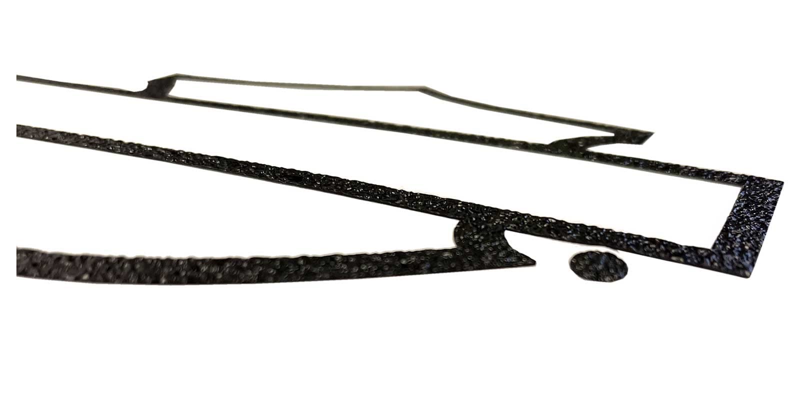 Harley-Davidson Rugged Textured Bar & Shield Logo Decal - Black - 5 X 4 In.