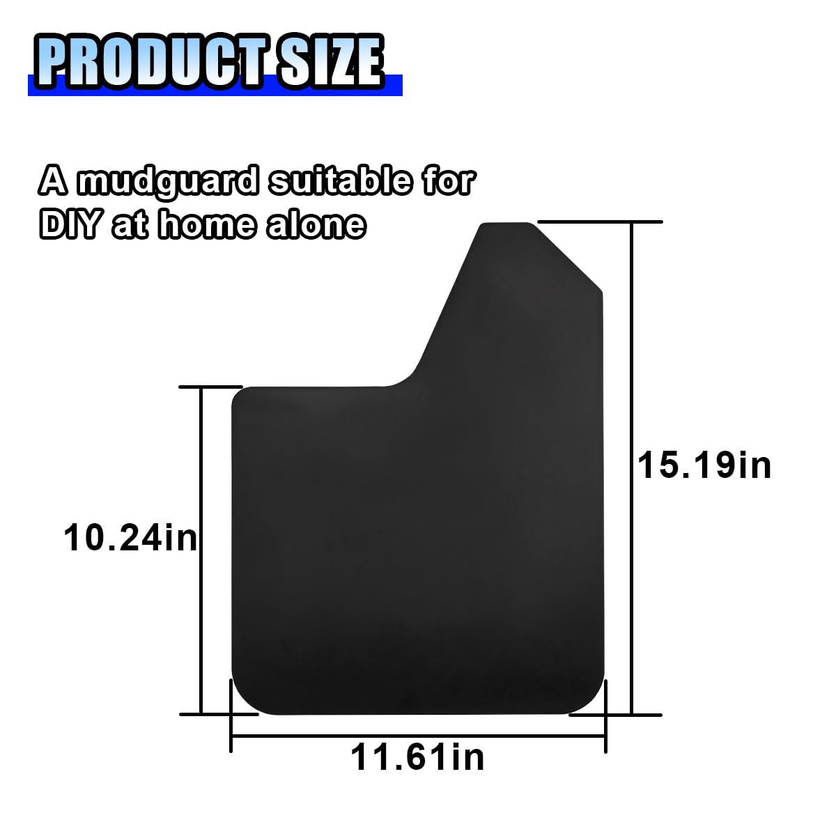 4PCS Universal Car Mud Flaps, Flexible Splash Guards Set for Front & Rear, Bendable Mudguards with Fastener Rivet Clips, Car Ext