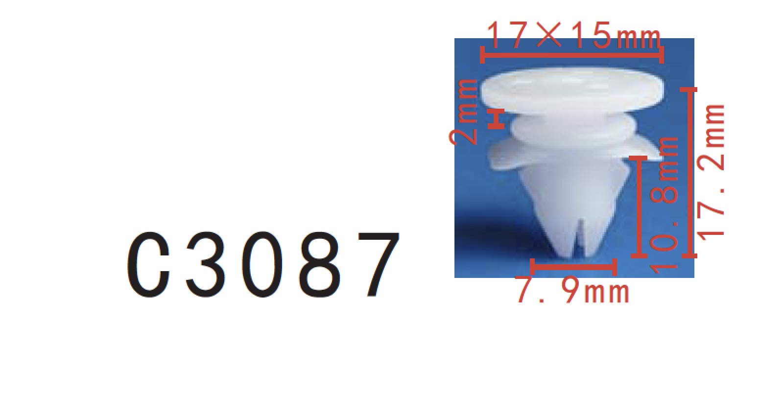 Autobahn88 Retainer Clip For Rocker Panel, Compatible With Volvo (Oem: 30784514) (Pack Of 20)