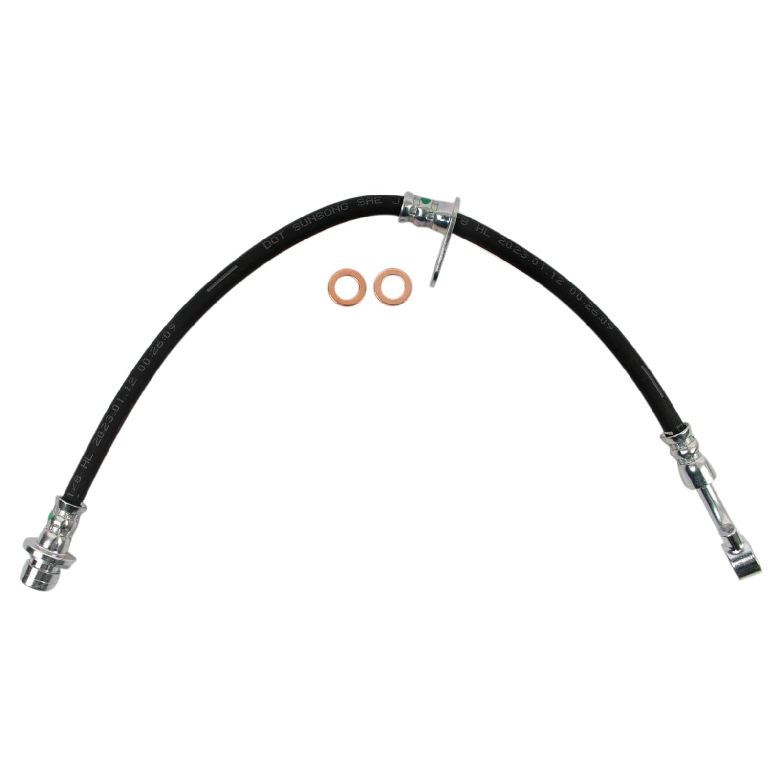 Trq Front Brake Hose Set Compatible With 2007-2011 Honda Cr-V