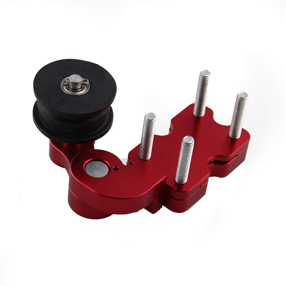Chain Tensioner Adjuster Universal Aluminum Chain Automatic Regulator for Motorcycle Motocross Dirt Pit Bike ATV (red)