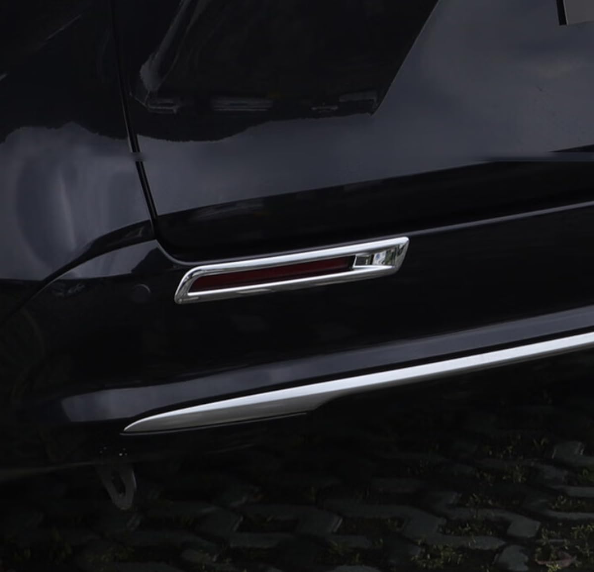 KELEIMAI Car Accessories Fit for Toyota Sienna 2021 2022 2023 Chrome Exterior Rear Bumper Reflector Fog Lights Cover Trim ABS 2