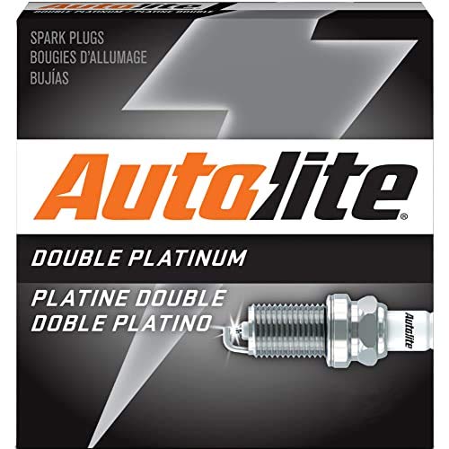 Autolite App5145 Double Platinum Automotive Replacement Spark Plugs (4 Pack)