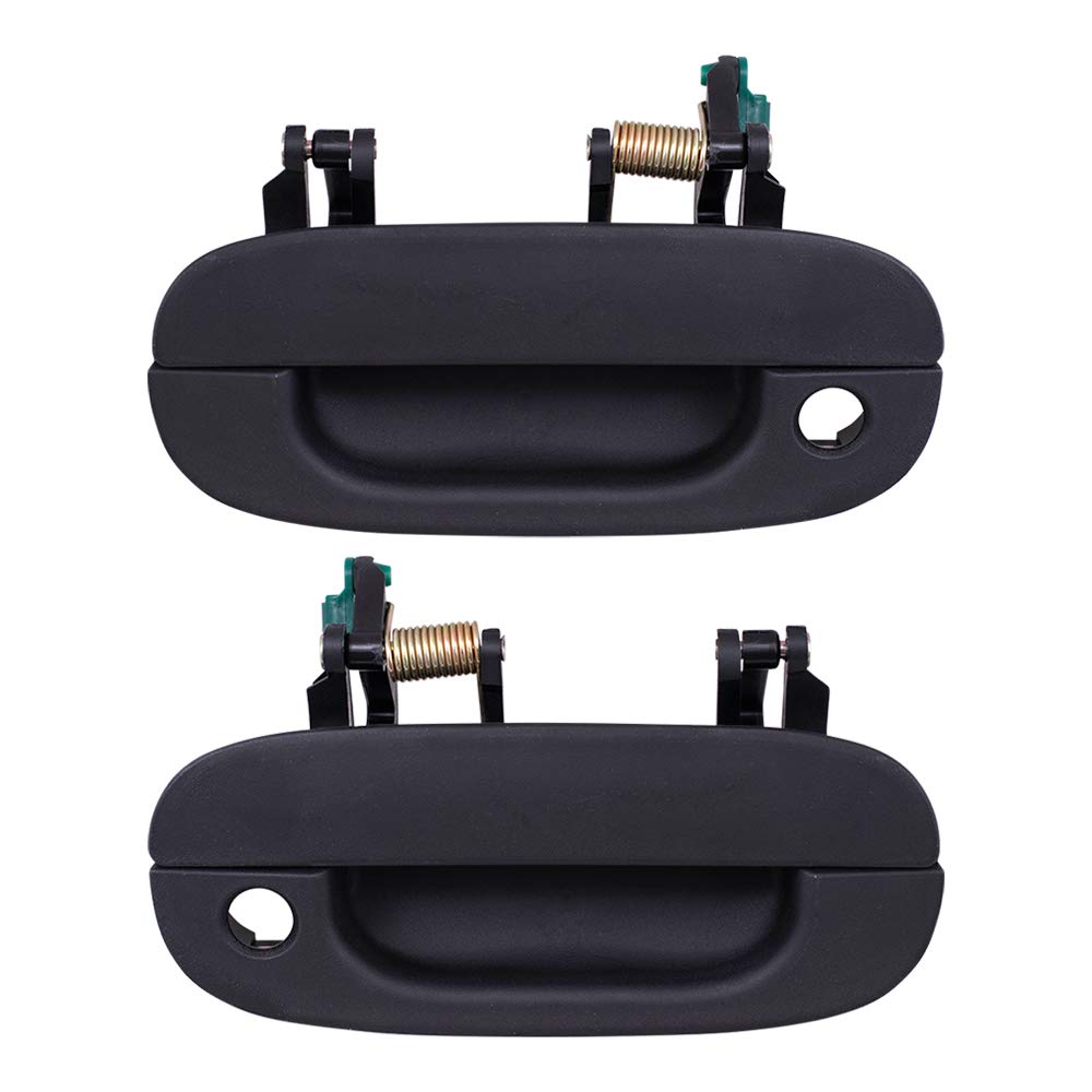 Autoandart Brock Replacement Driver And Passenger Front Outside Outer Textured Door Handles Compatible With Pickup Truck 5527502