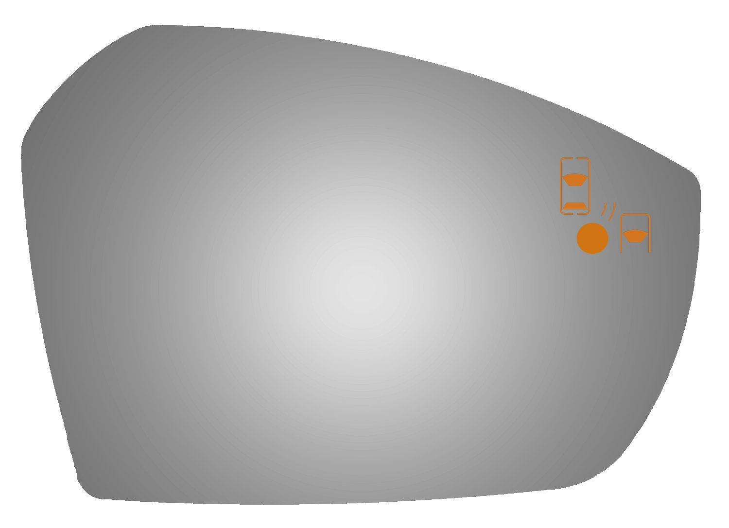 Burco 5692BC Convex Door Mirror Glass for 2017-2018 Ford Escape
