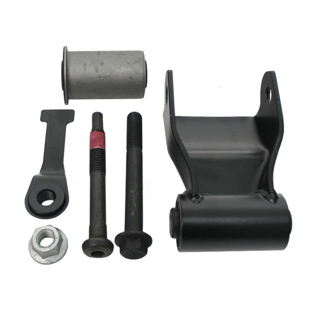 BST BSSP Pair Rear Leaf Spring Shackle Bracket Kit Rearward Compatible with 2003-13 Dodge Ram 1500 2500 3500 Trucks 722-035