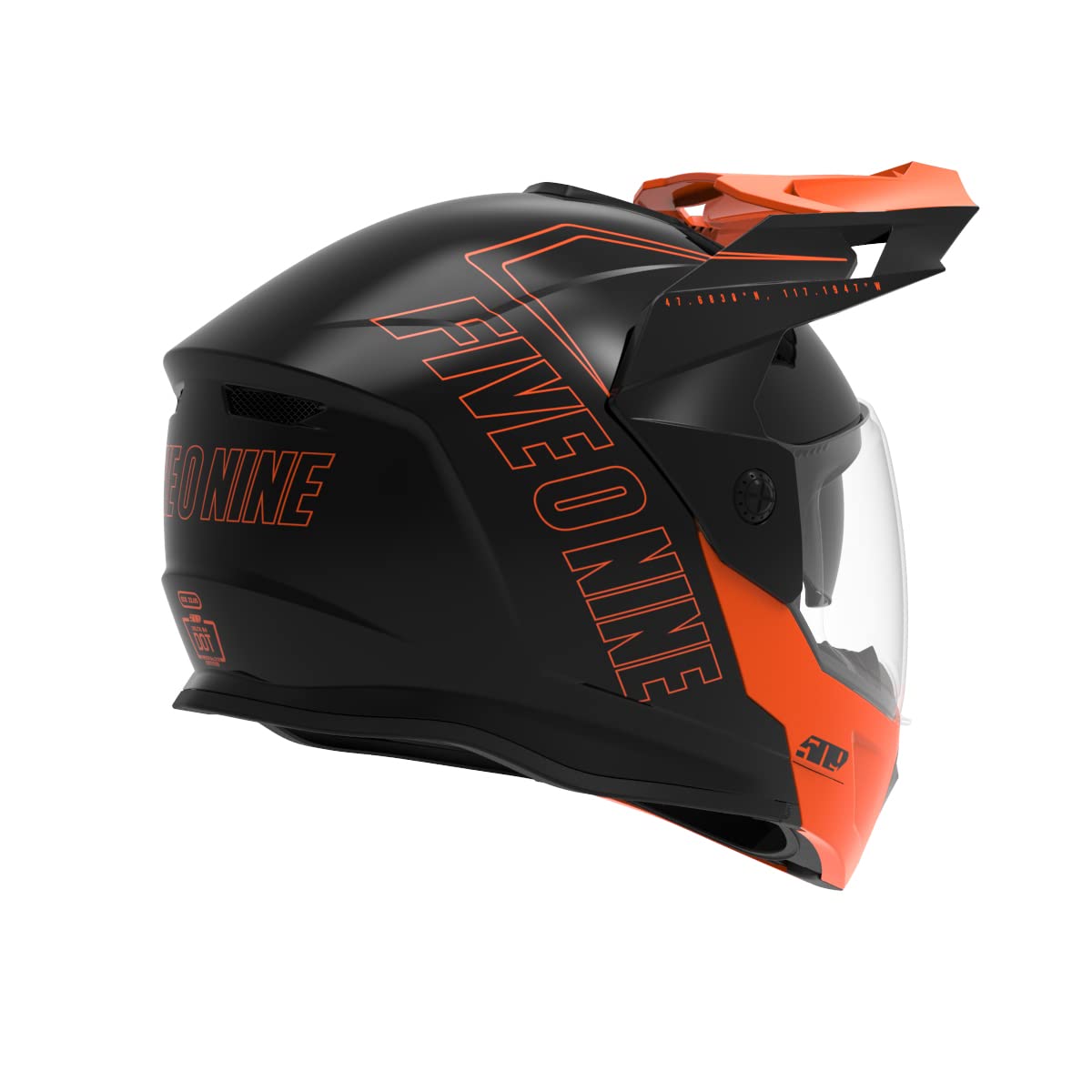 509 Delta R4 Ignite Snowmobile Helmet (Gloss Orange - Medium)