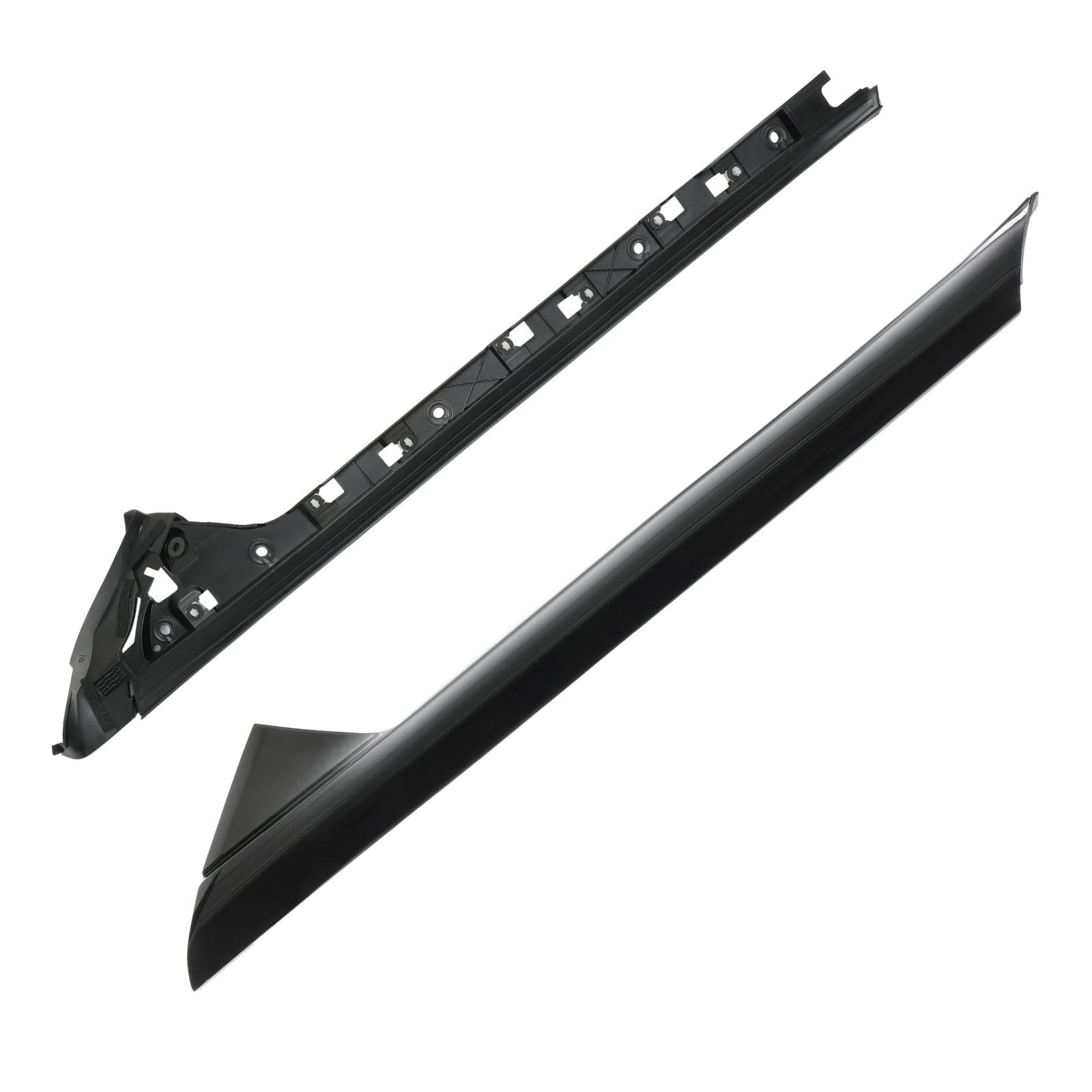 Windshield Trim Molding A-Pillar Set, Compatible With 2011-2019 Ford Explorer,Front Outer & Inner Right Passenger Bb5Z7803144Aa