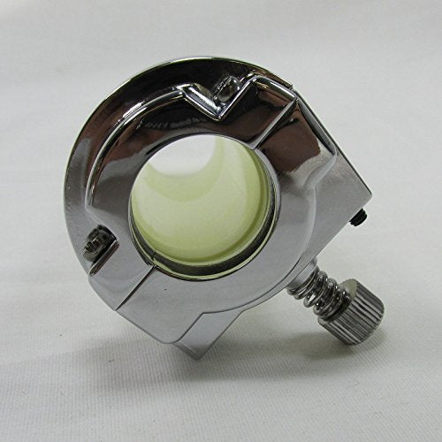 Chrome 1' Single Cable Throttle Assembly: Clamp & Sleeve For Single Throttle Cable Harley Models: 1974-1980 Wide Glide, Super Glide, Fat Bob, Low Rider, Sportster & 1975-1980 Electra Glide, Tour Glide