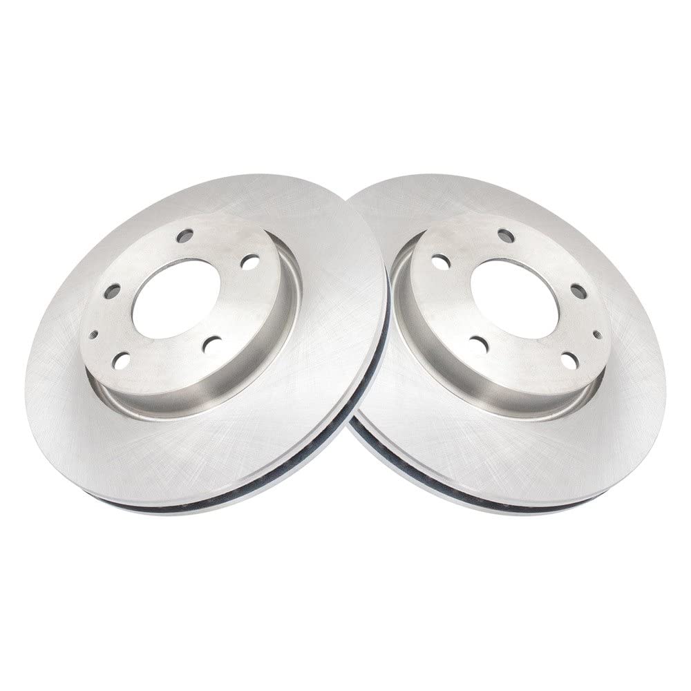 Trq Front Brake Rotors Set Vented Compatible With 2019-2024 Mazda 3