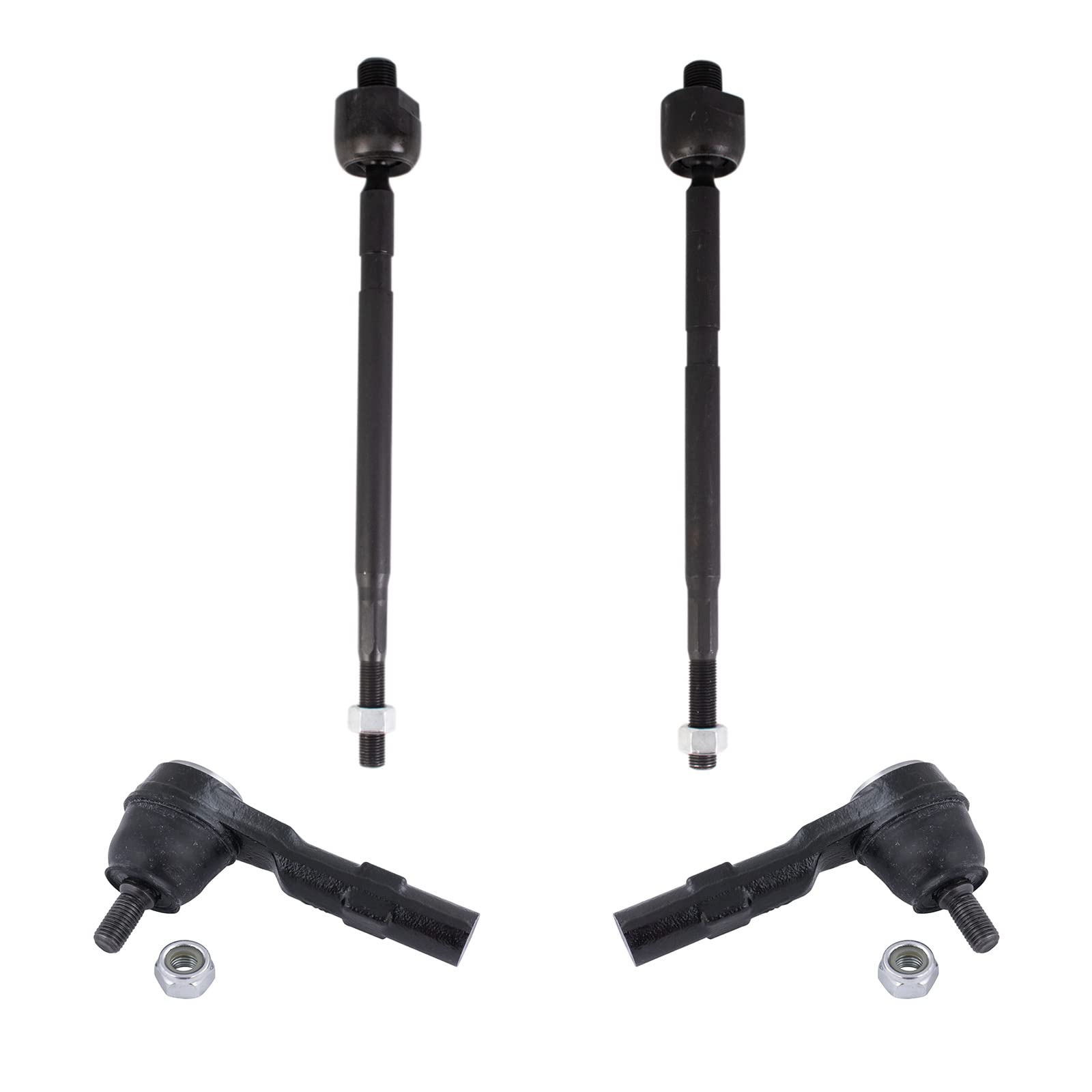 Trq Front Tie Rod Set Compatible With 2007-2008 Honda Fit