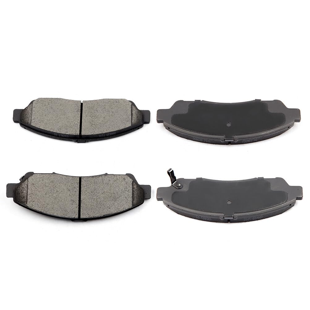 Eccpp D1280-8396 Front Ceramic Disc Brake Pad Set Fit For Acura Mdx 2007-2019,For Acura Zdx 2010-2013,For Honda Pilot 2009-2019,