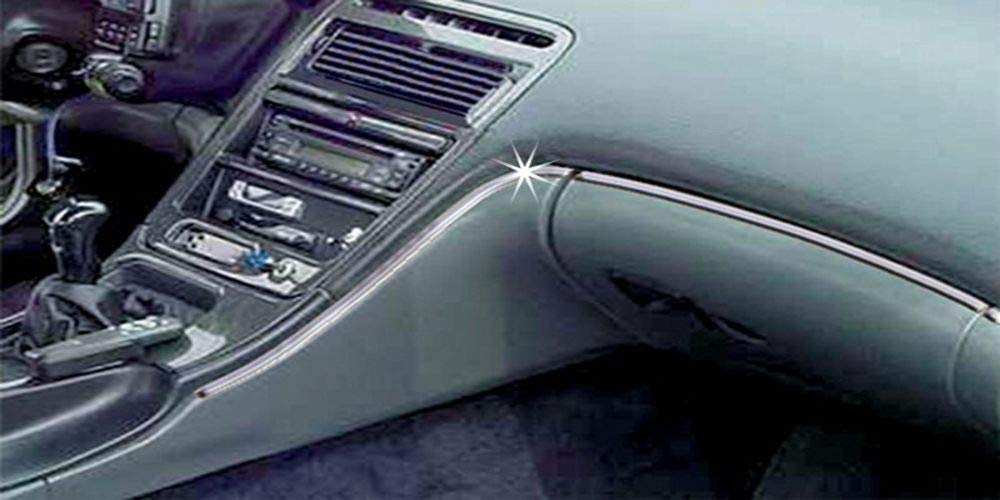 COWLES Custom - Premium Universal Body Molding for All Vehicles - Easy Install, Chrome Finish, 1/4&quot; by 20 feet, UV Protected, Long Lasting Flexible PVC