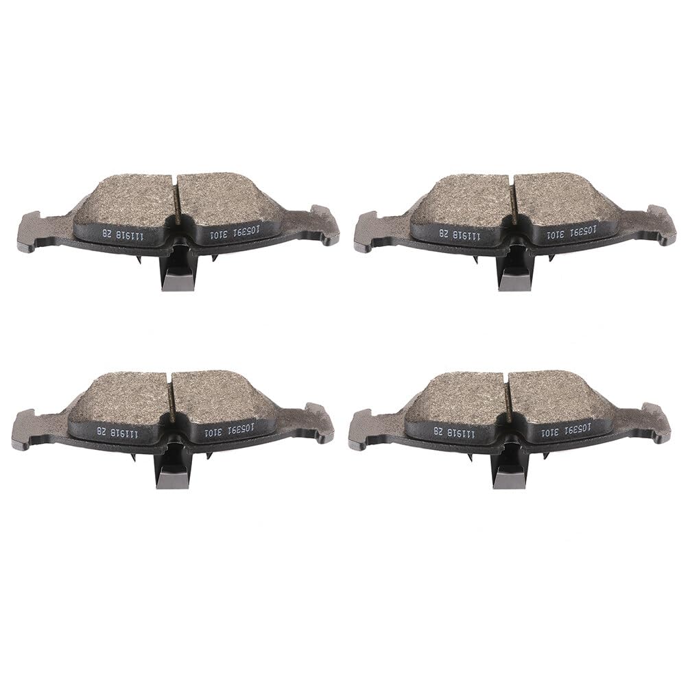 Automuto 4Pcs Front Semi-Metallic Disc Brake Pads Set D781 For Bmw 318I 318Is 318Ti 320I 323Ci 323I 323Is 325Ci 325I 325Is 325Xi