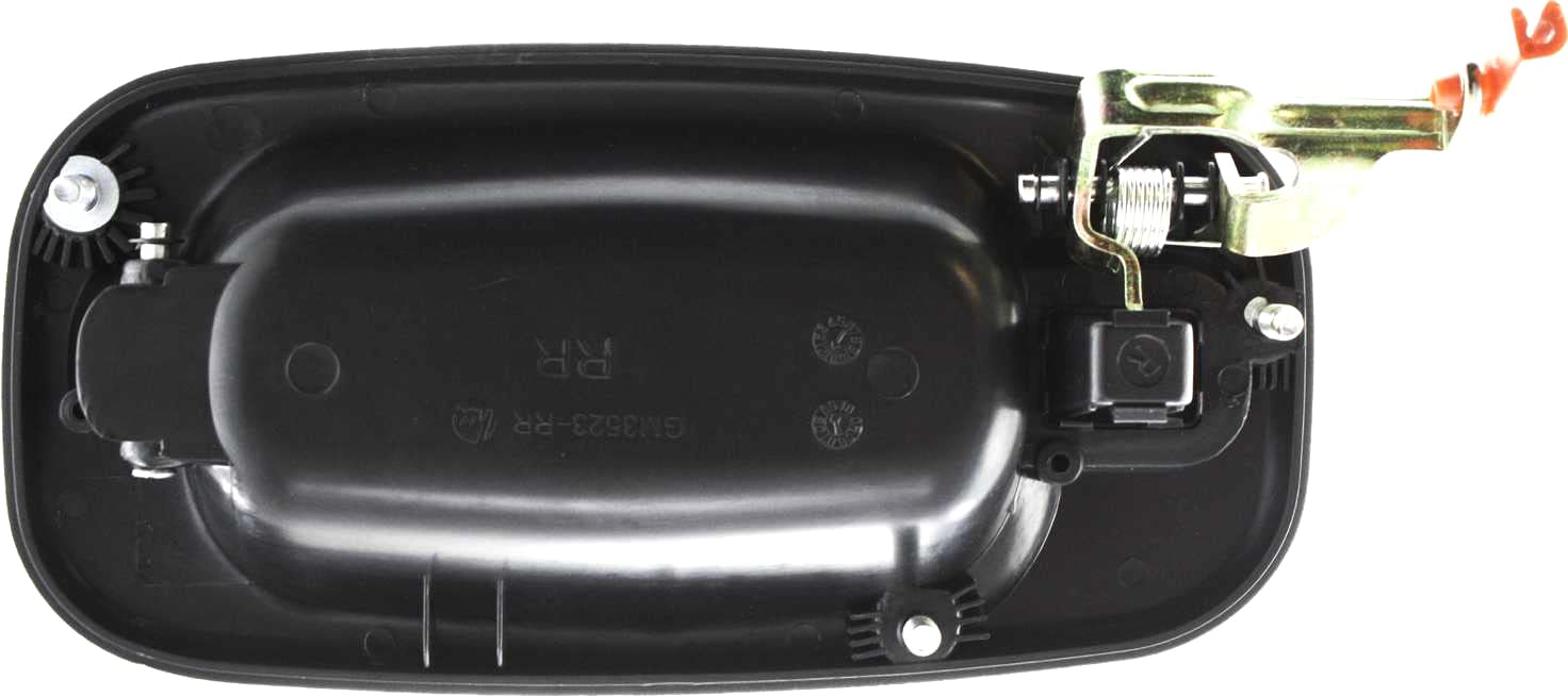 Evan Fischer Exterior Door Handle Compatible with 2004-2006 Chevrolet Silverado 1500, Fits 2001-2006 Chevrolet Silverado 2500 HD, Textured Black Rear Passenger Side GM1521105