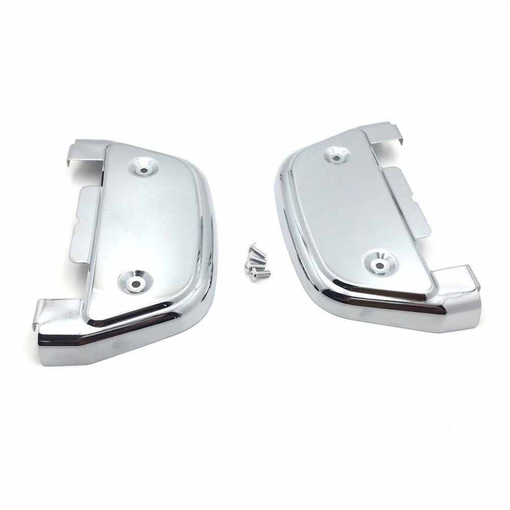 Httmt Mt216-115- Chrome Passenger Footboard Covers Compatible With Harley Street Bob Fxdb/Road Glide Fltrx/Tour Glide Classic Fltc/Street Glide Flhx