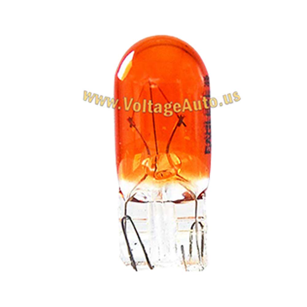 Voltage Automotive (10 Pack) Automotive Brake Light Turn Signal Side Marker Light Bulb (168A 168 Amber)