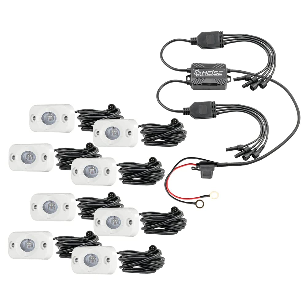 Heise - Marine Rgb Accent Lights 8 Pack Kit (He-8Mlrgbk)