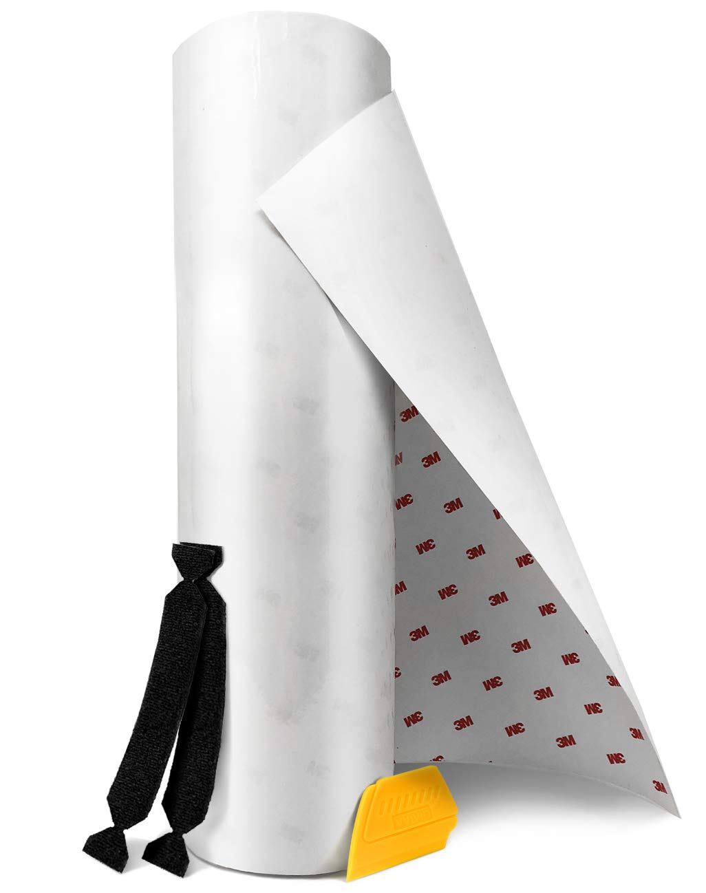 Vvivid 3M Clear Paint Protection Vinyl Film 12 Inch Wide Choose Your Size Including Tools (12 Inch X 48 Inch (Incl. Detailer & 2