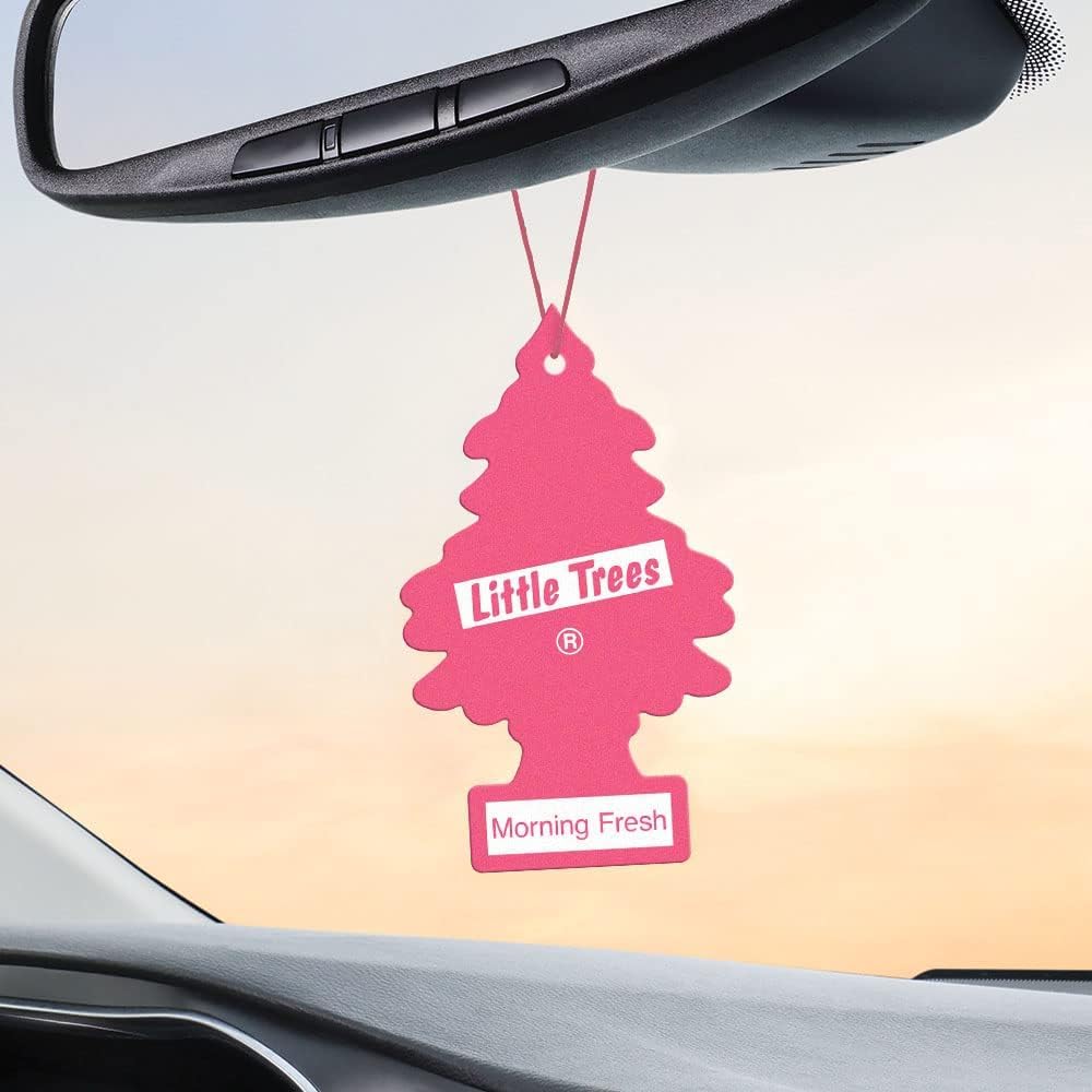 Little Trees Car Air Freshener | Hanging Paper Tree For Home Or Car | Morning Fresh | 3 Pack