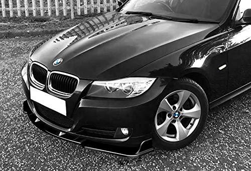 Q1-Tech Front Bumper Lip fit for compatible with 2009-2012 BMW E90 Sedan 3-Series 328i 325i 335d, Front Bumper Lip Spoiler Air C