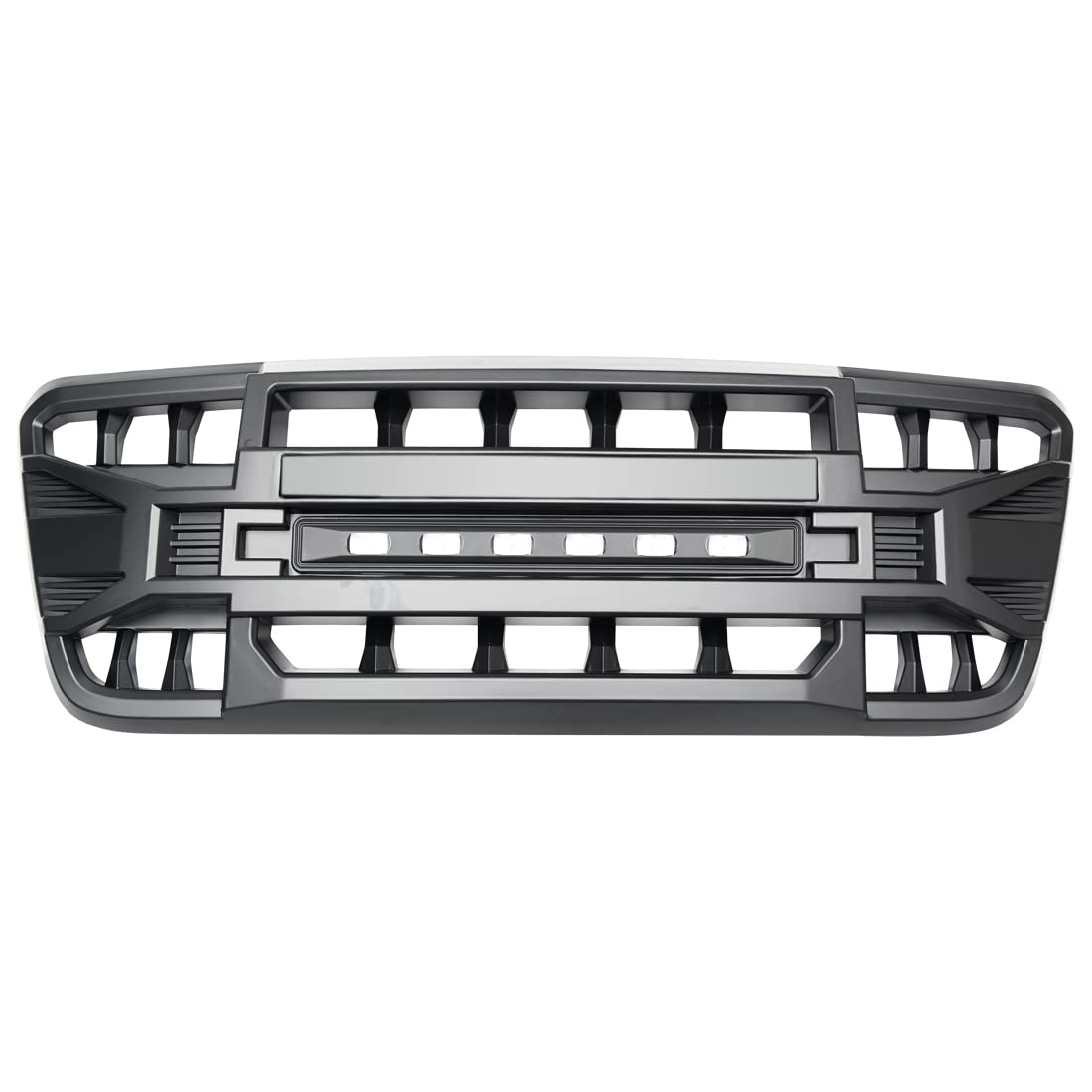 Megaie Front Grill Compatible With 2004 2005 2006 2007 2008 F150, Matte Black Front Bumper Grille W/Off-Road Lights