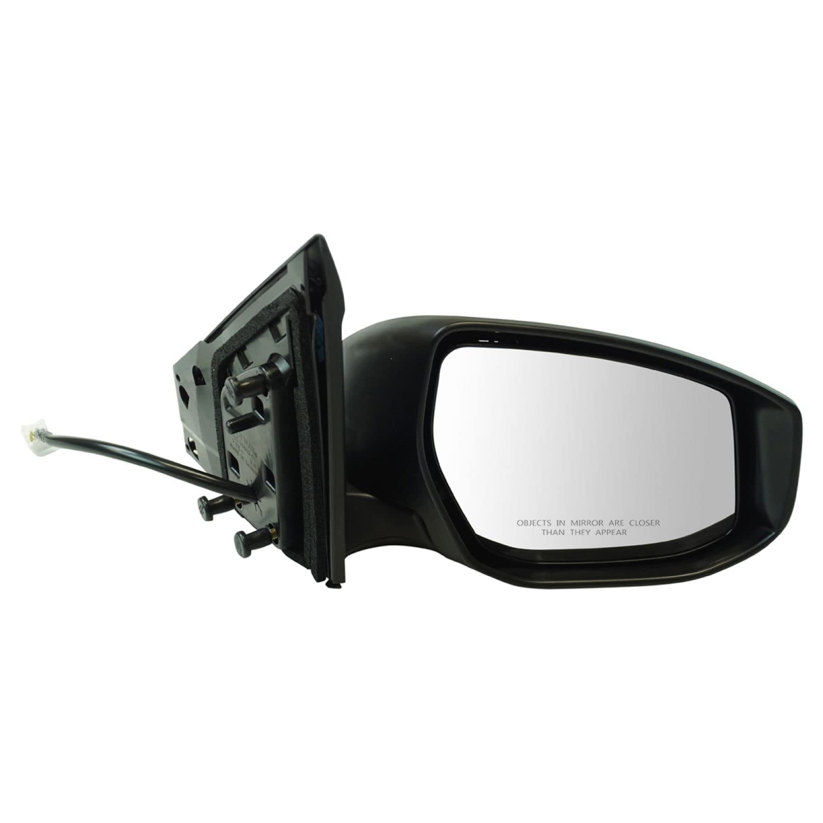 Exterior Power Turn Signal Mirror Black Smooth Rh Passenger Side For Sentra