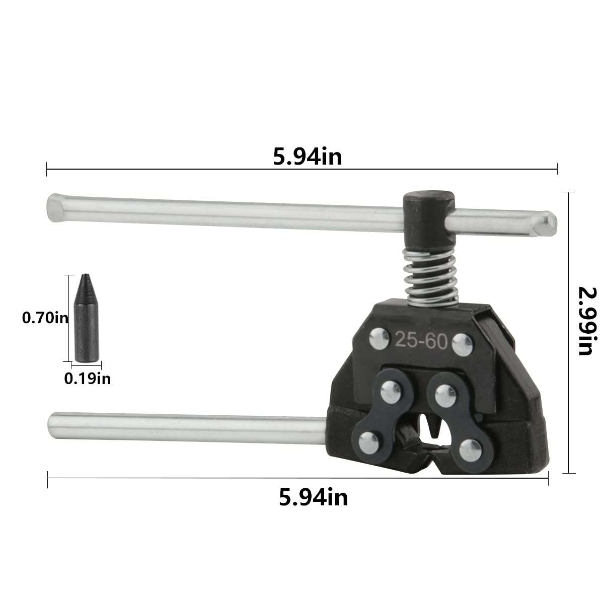 Yxgood Breaker Cutter Tool For #25#35#41#40#50#60 Roller Chain Detacher Motorcycle Chains