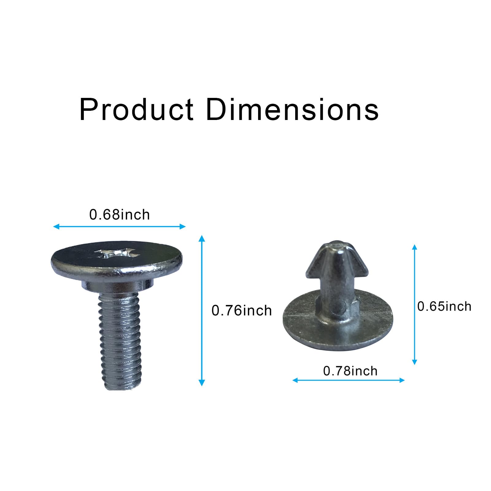 6PCS Radiator Engine Access Cover Pin Clip Screw 90674-TY2-A01 and 2PCS Lower Engine Cover Bolt 90105-TBA-A00 Compatible with Ho