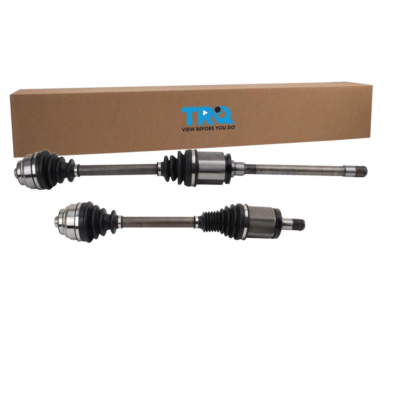 TRQ Front CV Axle Shaft Assembly Set Compatible with 11-17 X3 15-18 X4