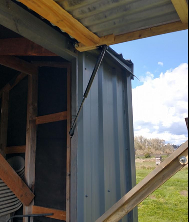 TOOMYAUTO SE170P180 17 inch 180Lb/801N Gas Sping Shocks Struts for Heavy-Duty Leer Snugtop Camper Shell Rear Window, Truck Toppe